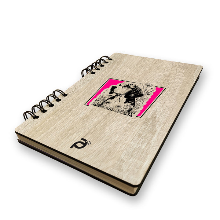Libreta Perro Beagle con Flores